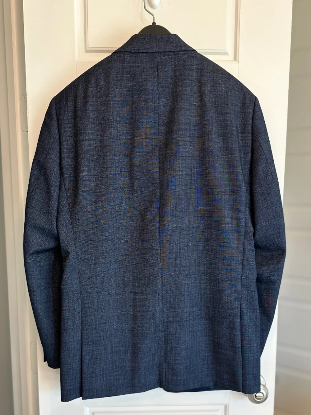 Calvin Klein 100% Wool Stretch Slim Suit – Blue Gray (Men’s Wearhouse)